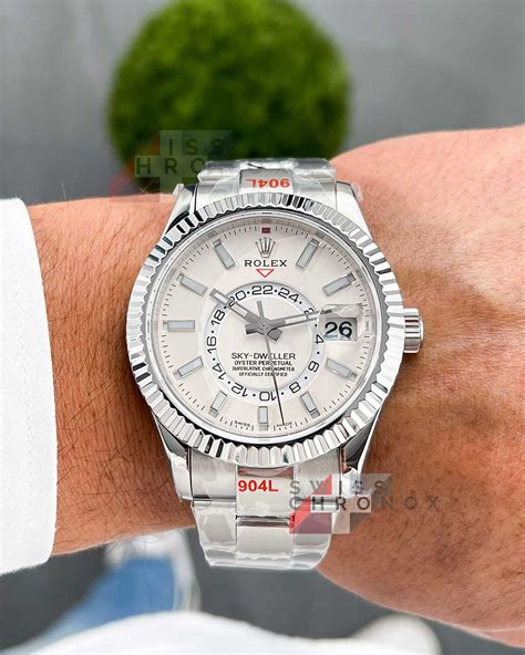 rolex 326934 white dial|rolex sky dweller white face.